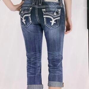 Rock Revival Kai Capri Jeans Size 25 EUC